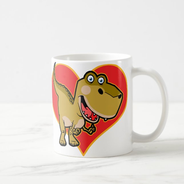 Taza De Café Ojo azul Dino (Derecha)
