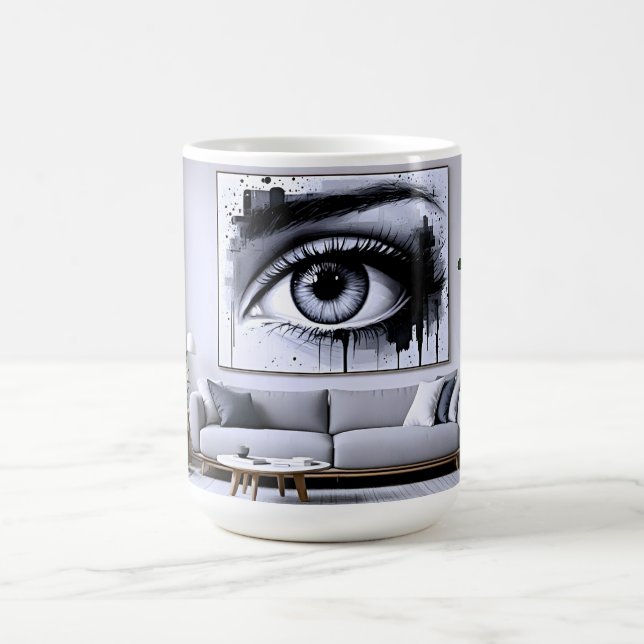 Taza De Café Ojo Blanco Negro (Centro)