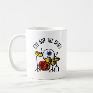 Taza De Café Ojo Con El Golpe Gracioso Drummer Pun