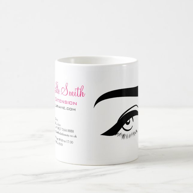 Taza De Café Ojo con extensión de latiguillo de ojos (Centro)