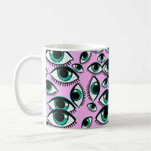 Taza De Café Ojo de montaña. Icono de resumen. 