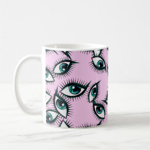 Taza De Café Ojo de montaña. Icono de resumen. 