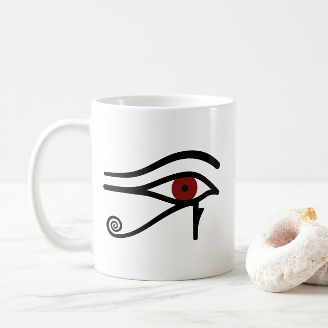 Taza De Café Ojo de Ra - Dios egipcio (Con donut)
