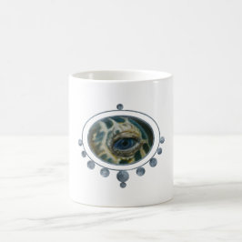 Taza De Café Ojo de tortuga de Hawksbill enmarcado