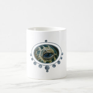 Taza De Café Ojo de tortuga de Hawksbill enmarcado
