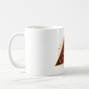 Taza de café Ojo Guardián Carmesí