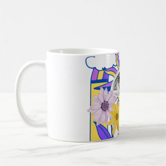 Taza De Café Ojo Místico Arcoíris Arco Floral Colorido Boho