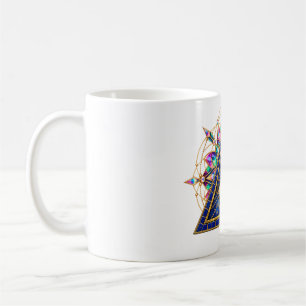Taza de café Ojo Mosaico de Cobalto
