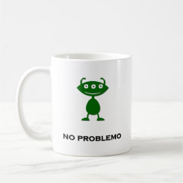 Taza De Café Ojo triple no hay problema verde