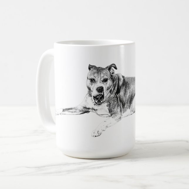 Taza De Café Ojos Brillantes, Sorbos Tranquilos (Anverso izquierdo)