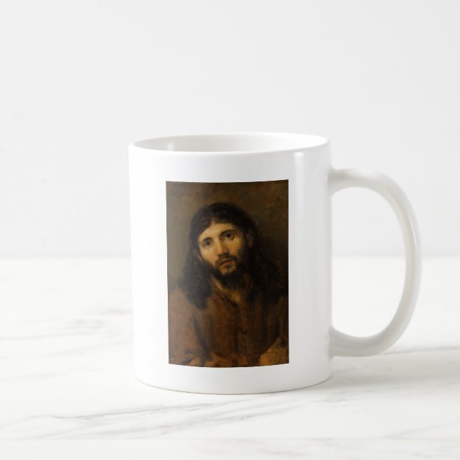 Taza De Café Ojos compasivos Jesús (Derecha)