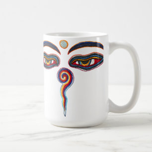 Taza De Café Ojos De Buda / Augen der Weisheit