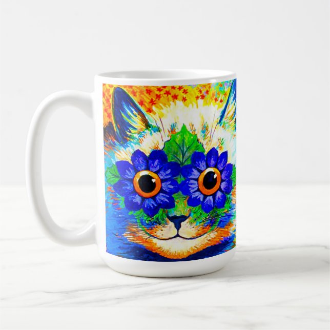 Taza De Café Ojos de flor de gato (Izquierda)