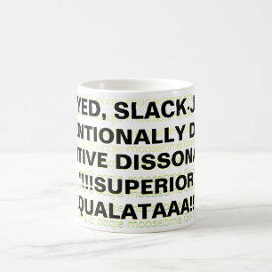 TAZA DE CAFÉ OJOS DE MALETA, LACRIMÓGENOS, INTENCIONALMENTE SOR