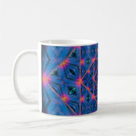 Taza De Café Ojos de máquina azul
