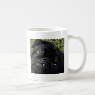 Taza De Café ojos del negro-barro amasado
