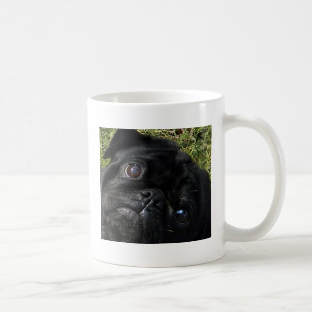 Taza De Café ojos del negro-barro amasado (Derecha)