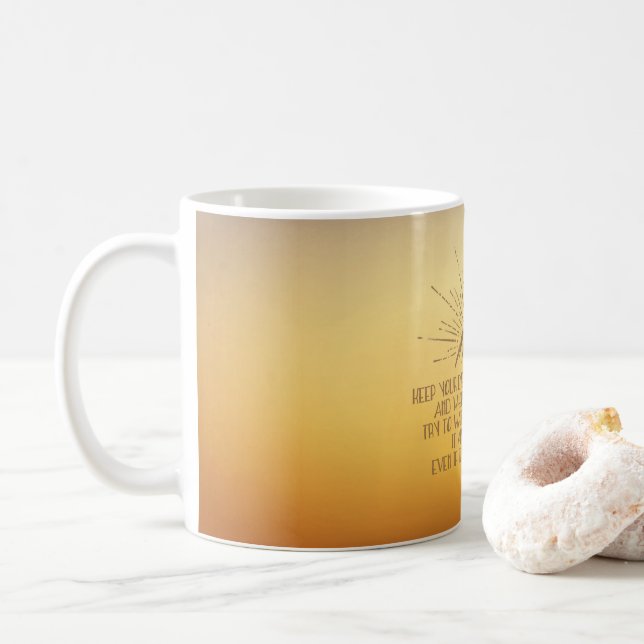 Taza De Café Ojos fijos en el sol (Con donut)