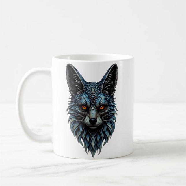 Taza De Café Ojos naranjas, piel fresca: El zorro deslumbrante. (Izquierda)