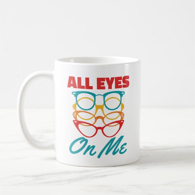Taza De Café Ojos para mí divertida optometrista (Izquierda)