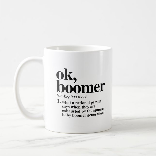 Taza De Café Ok, definición de Boomer (Izquierda)