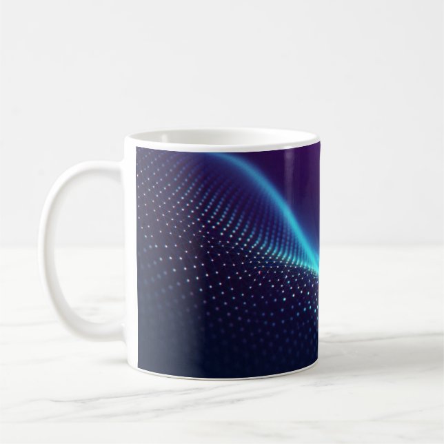 Taza De Café Ola abstracta (Izquierda)