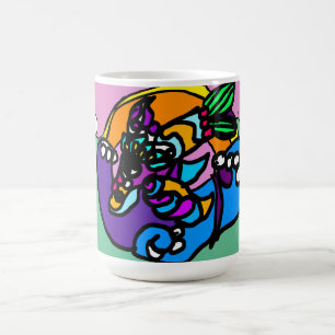 Taza De Café ola de delfines