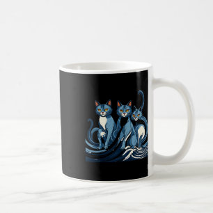 Taza De Café Ola De Gatos Azules Para Kamala Funny Trump Ola Az