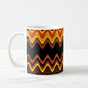 TAZA DE CAFÉ OLA DE PUESTA DE SOL