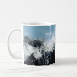 Taza De Café Ola marina: diseño pintado a mano