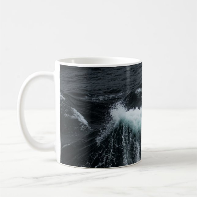 TAZA DE CAFÉ OLAS DE AGUA (Izquierda)