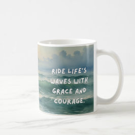 Taza De Café Olas de color de agua revelan música - Subir las o