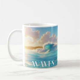 Taza De Café Olas de fuerza - Inspiradas por el mar