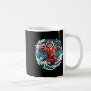 Taza De Café Olas de Judo Tigre Judo Taekwondo Kickboxing Artes