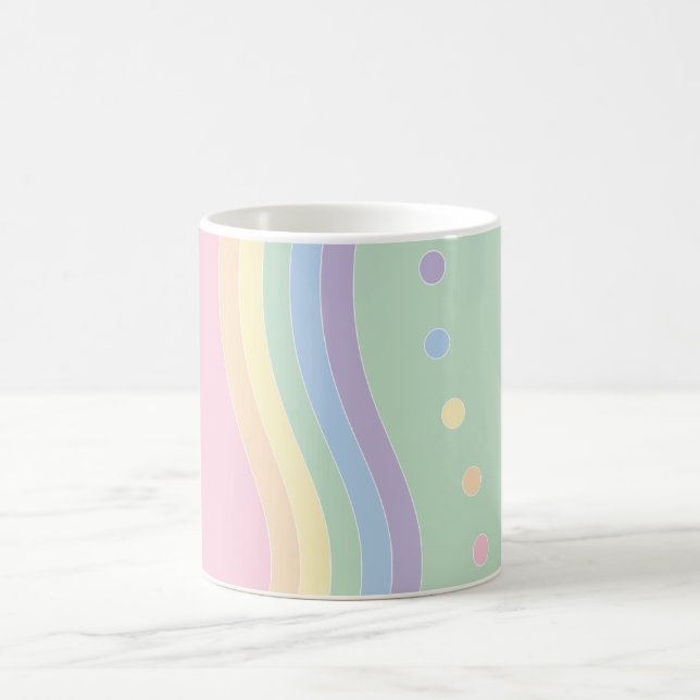 Taza De Café Olas de luz (caudal) (Centro)