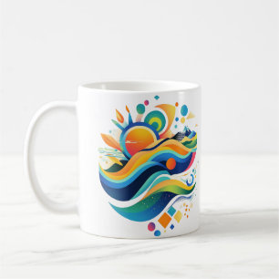 Taza De Café Olas de vida Mug