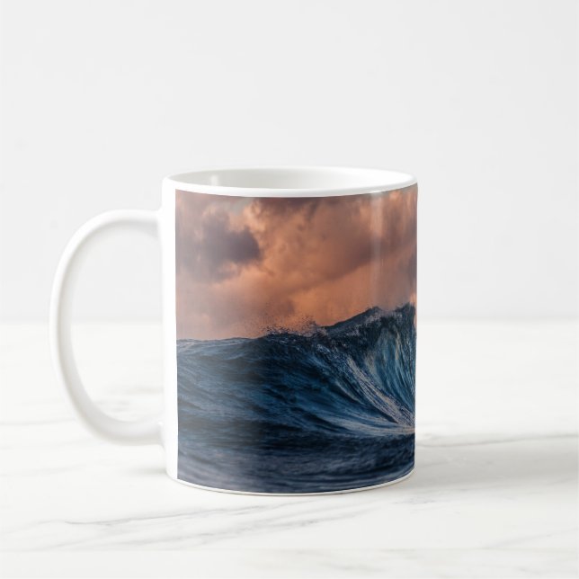 TAZA DE CAFÉ OLAS MARINAS (Izquierda)