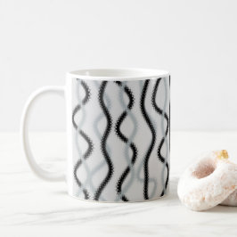 Taza De Café Olas negras y grises