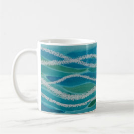 Taza De Café Olas oceánicas Abstract Mug