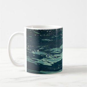 Taza De Café Olas tranquilas del mar paisaje marino calmado caf