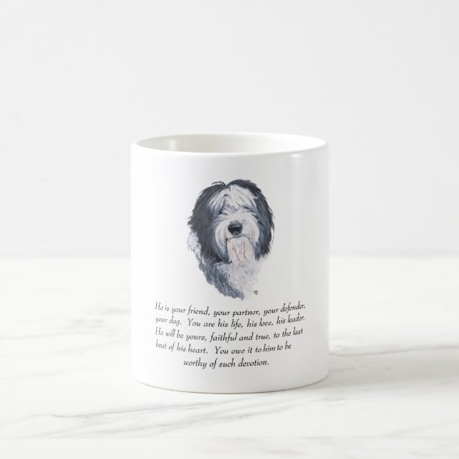 Taza De Café Old English Sheepdog Recuerdo - Macho (Centro)