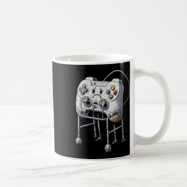 Taza De Café Old Gamer Retro Video Game Old Gamer  (Derecha)