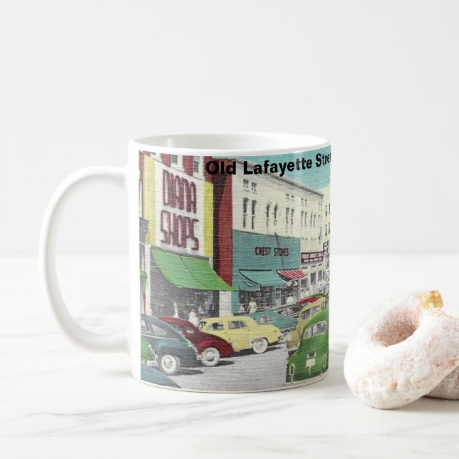 Taza De Café Old Lafayette Street Coffee Mug (Con donut)