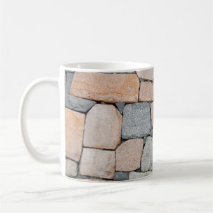 Taza De Café Old stone wall of ancient castle. abstract,ancient