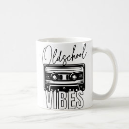 Taza De Café Oldschool Vibes retro vintage Audiokassette