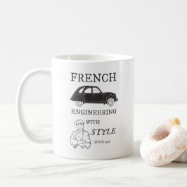 Taza De Café Oldtimer 2cv French engineering Retro