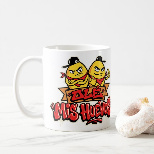 Taza De Café Ole mis huevos 2 (Con donut)