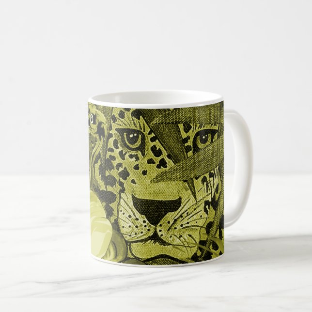 Taza de café Olive Leopard (Anverso derecho)