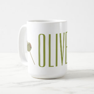 Taza De Café Olive You (I Love You) Funny Romantic Valentine