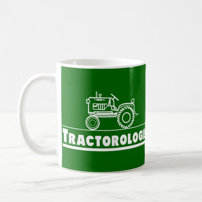 Taza De Café Ología del tractor verde (Izquierda)